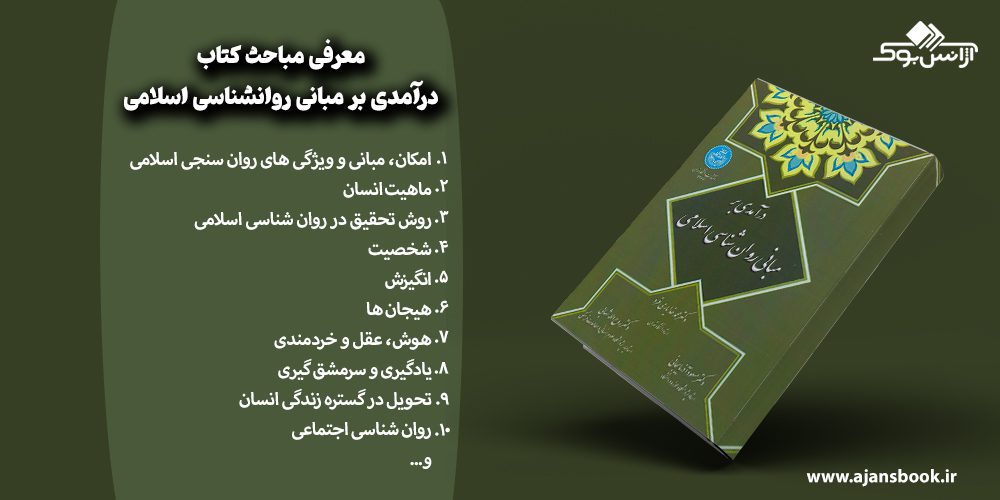 مباحث کتاب درآمدی بر مبانی روانشناسی اسلامی