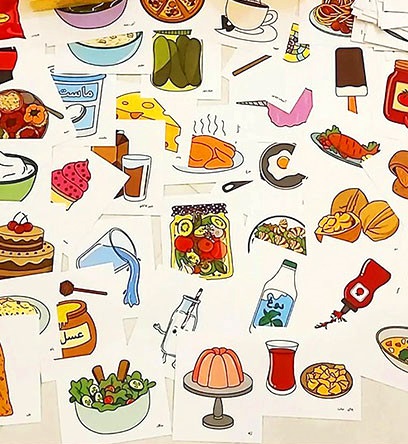 عکس شماره 1 فلش کارت مجموعه‌ی مصور خوراکی‌ها